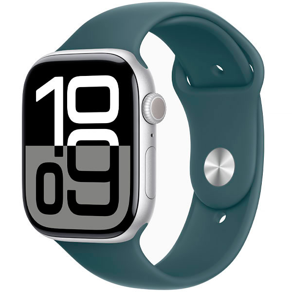 APPLE WATCH SERIE 10 46MM MWWL3LW/A GPS SILVER SPORT BAND S/M